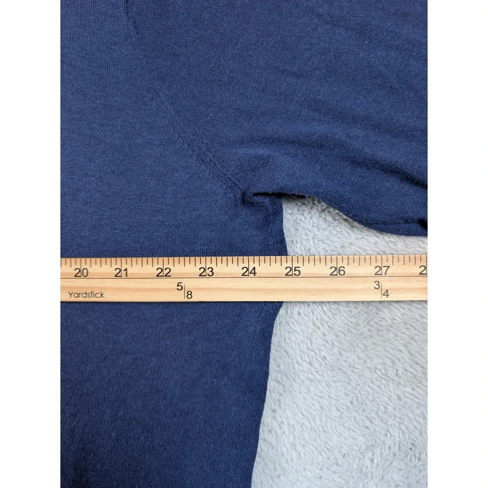 Peter Millar Crown Soft Blue Cotton Silk‎ Quarter Zip Sweater Mens Large L
